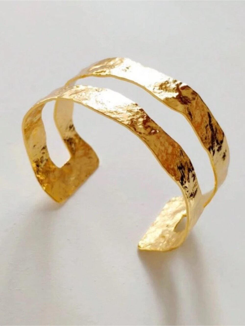 New! Hammered Gold Cuff Bracelet NWOT